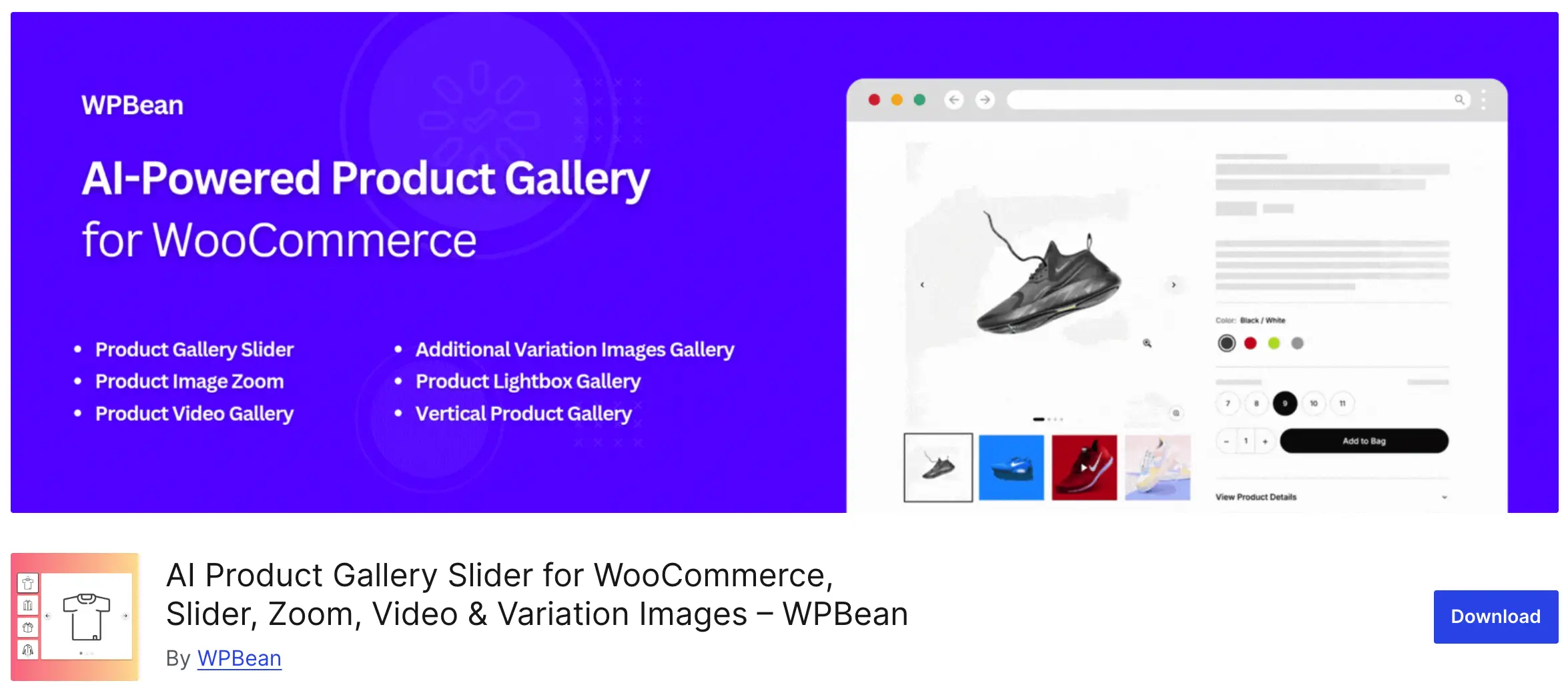 WPBean AI Product Gallery Slider for WooCommerce