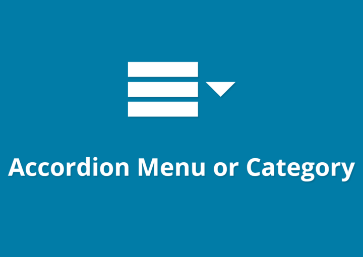 WPB Accordion Menu or Category PRO