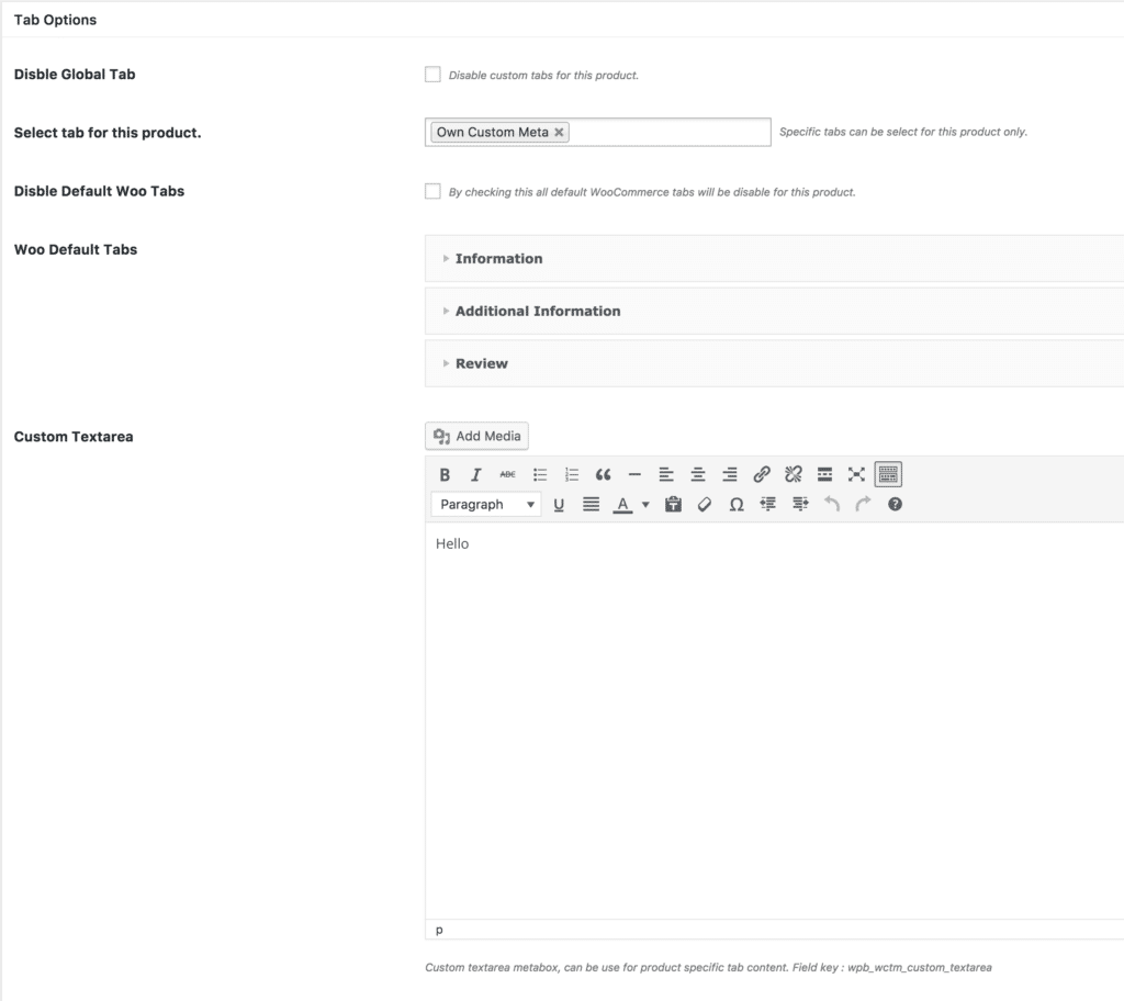 WPB WooCommerce Custom Tab Manager PRO Documentation - WPBean