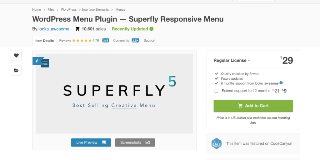 WordPress Menu Plugin - Superfly Responsive Menu