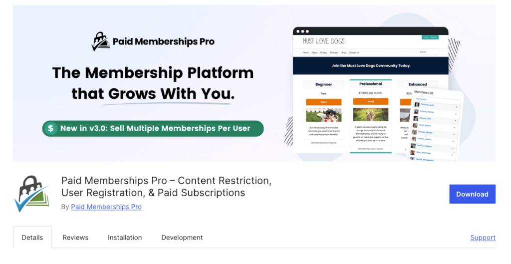 Paid Membership Pro