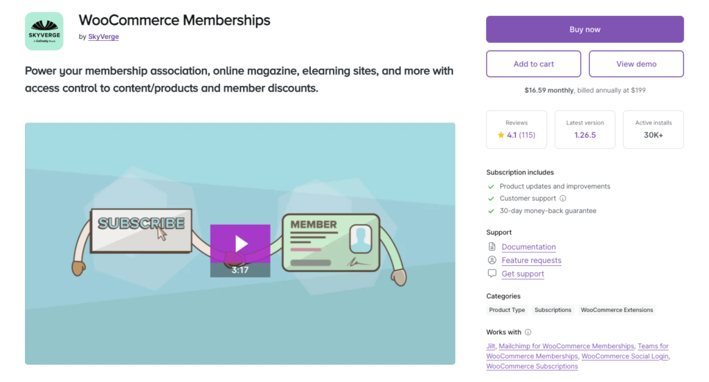 WooCommerce Memberships - Best membership plugin