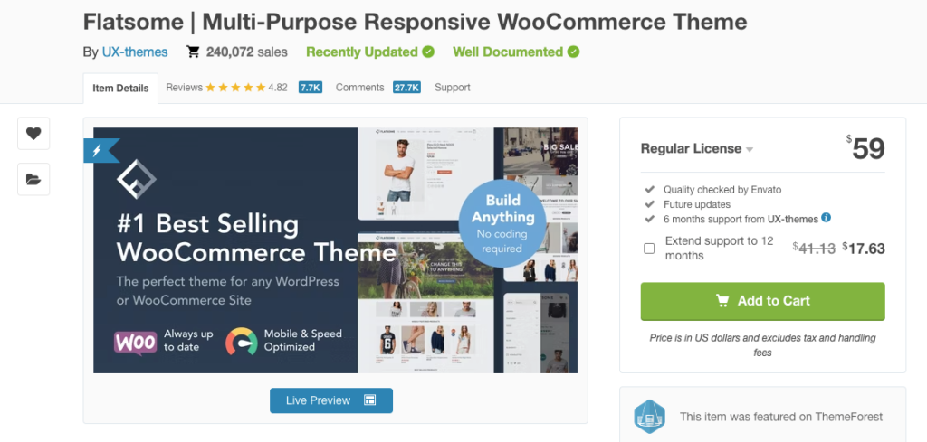 Flatsome | Multi-Purpose Responsive WooCommerce Theme