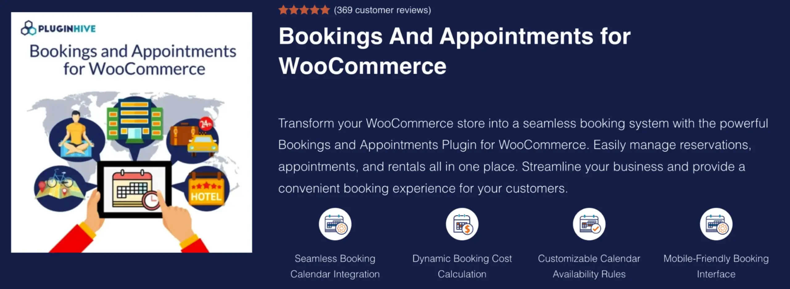 Bookings & Appointments for WooCommerce by PluginHive