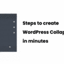 Steps to create WordPress colapsible menu