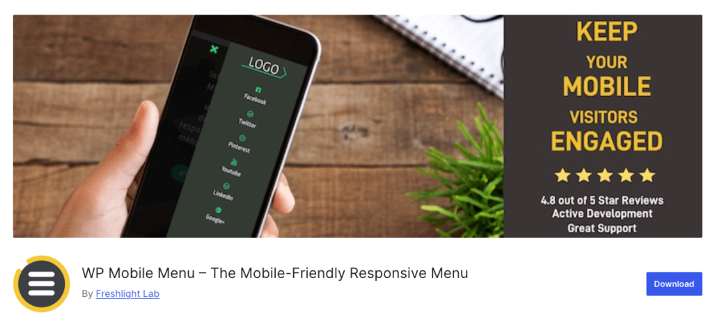 WP responsive menu plugin - WP Mobile Menu