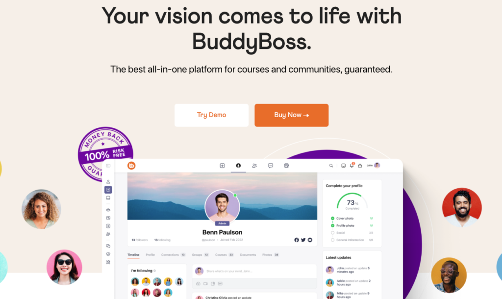 BuddyBoss Theme - The Free Powerhouse for BuddyPress