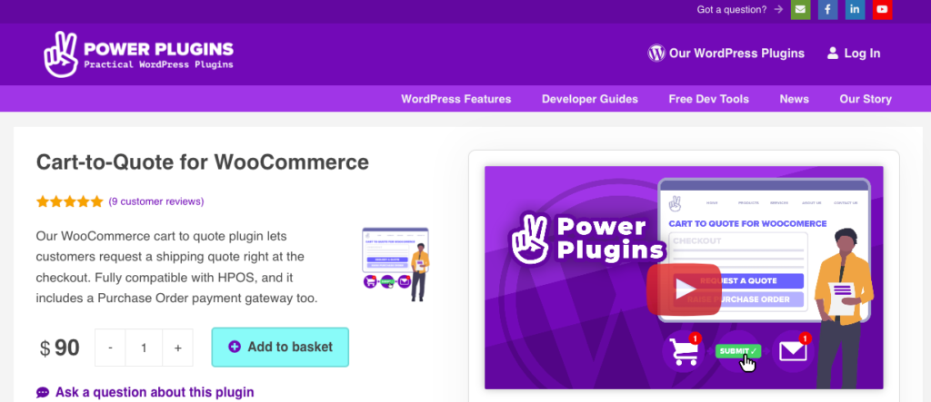 Cart-to-Quote for WooCommerce by PowerPlugins - best WooCommerce quote plugin