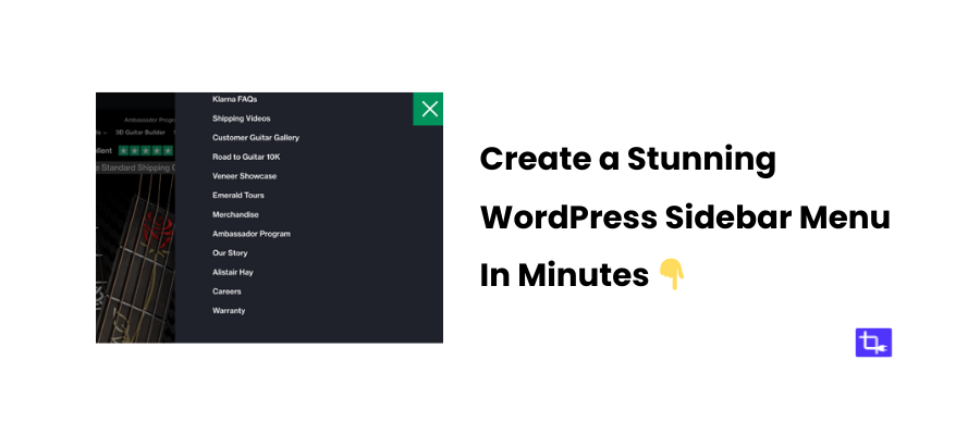 How to Create a Stunning WordPress Sidebar Menu in Minutes