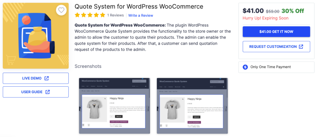 Quote System for WordPress WooCommerce Webkul