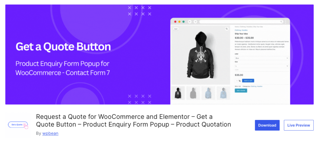 Request a Quote for WooCommerce and Elementor - best WooCommerce quote plugin