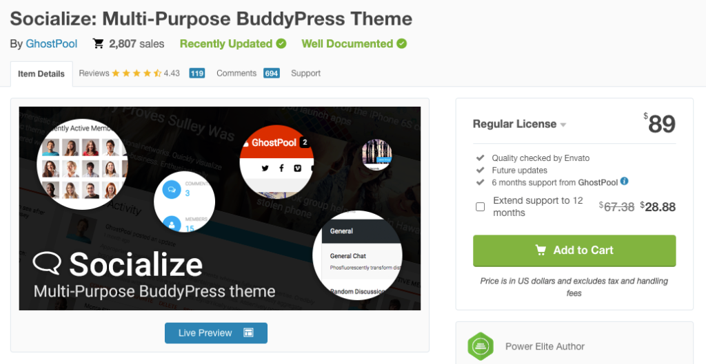 Socialize- Multi-Purpose BuddyPress Theme