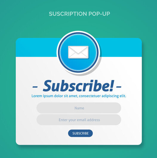 Example - Subscription form popup 