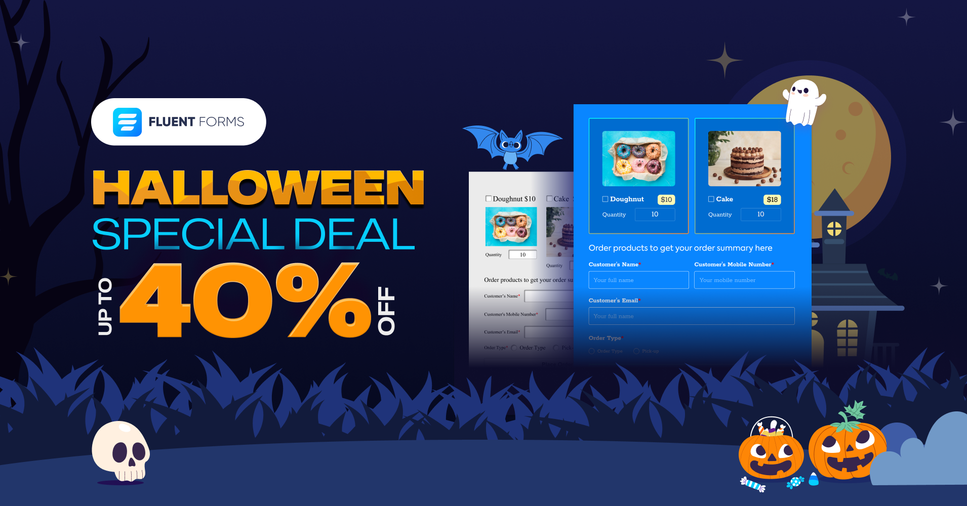 Halloween WordPress Deals - Fluent Forms