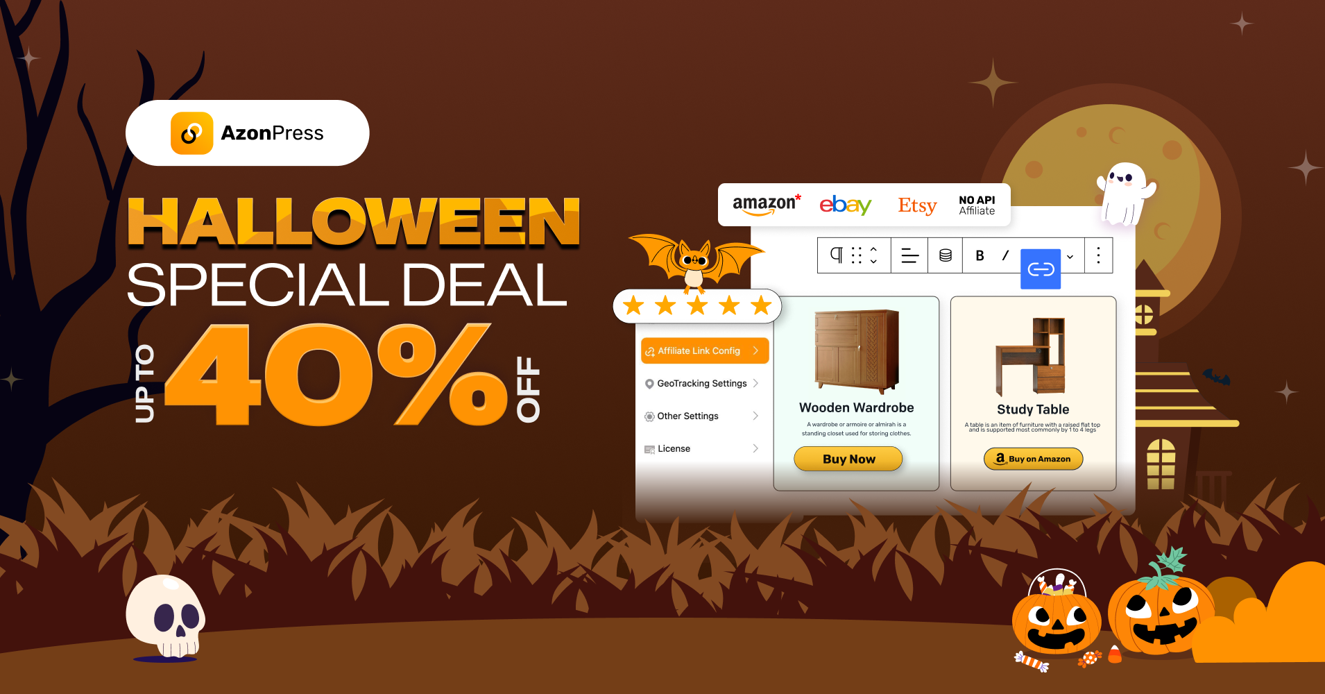 Halloween WordPress Deals by AzonPress