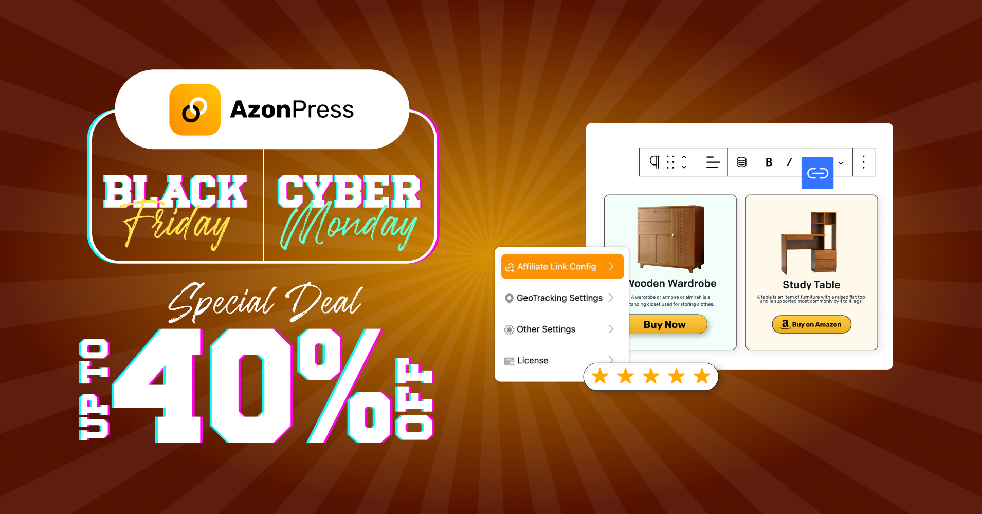 Best WordPress Black Friday deal by AzonPress