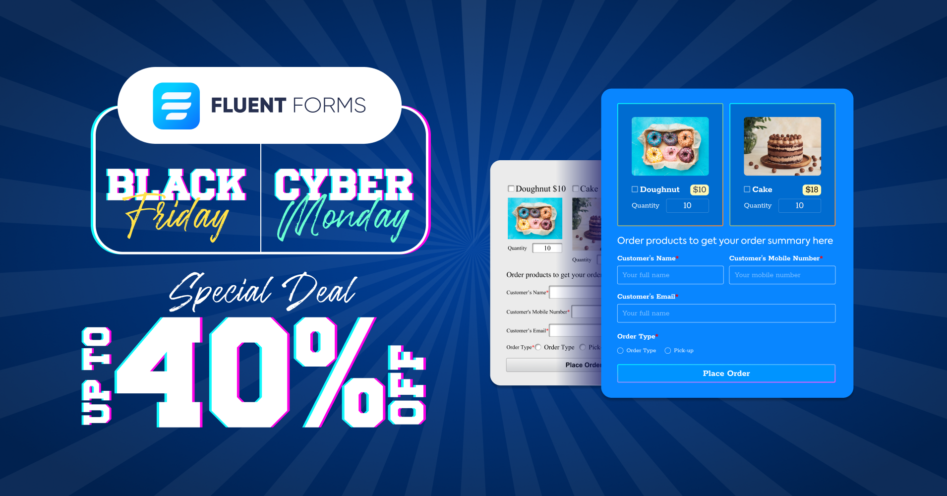 Best WordPress Black Friday deal by Fluent Forms