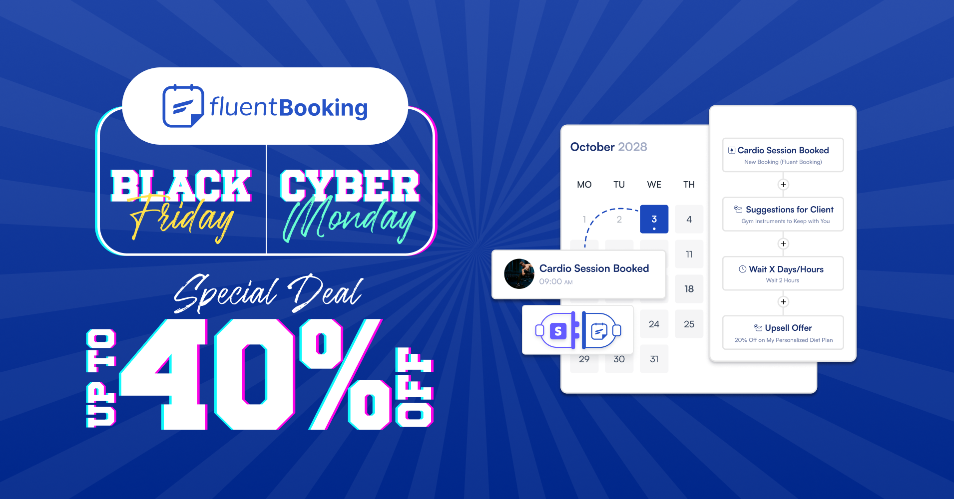 Best WordPress Black Friday deal by FluentBooking