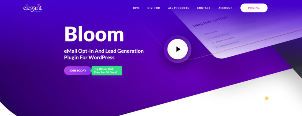 Bloom - WordPress Popup Plugin