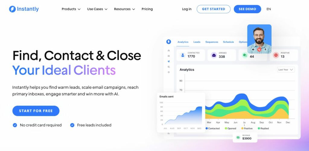 Use Instantly for delivering email to prospect inboxes