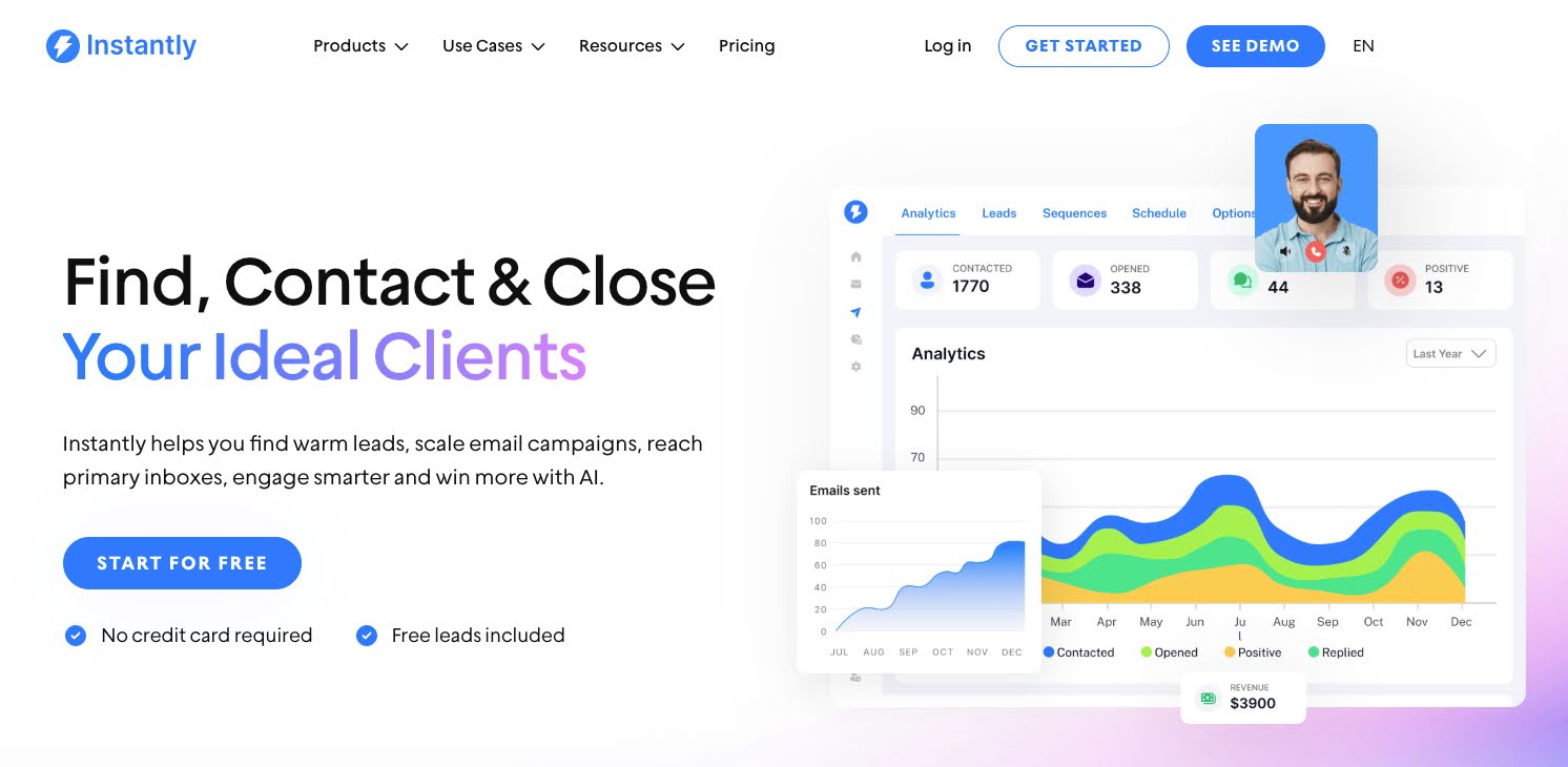 Use Instantly for delivering email to prospect inboxes