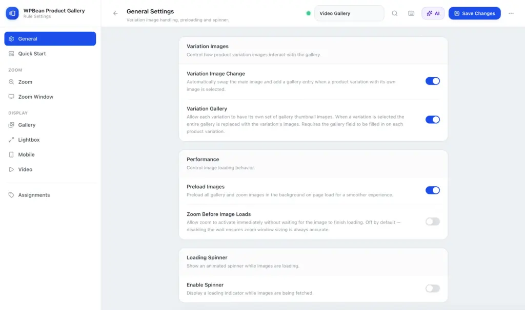 WPBean Product Gallery