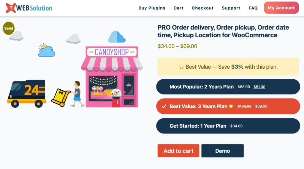 Order Date, Order Pickup, Order Date Time, Pickup Location, Delivery Date for WooCommerce by PI Websolution