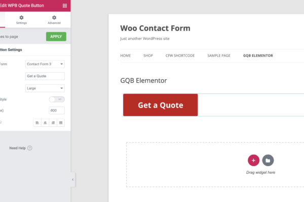 Get a Quote Button for WooCommerce and Elementor Pro - WPBean